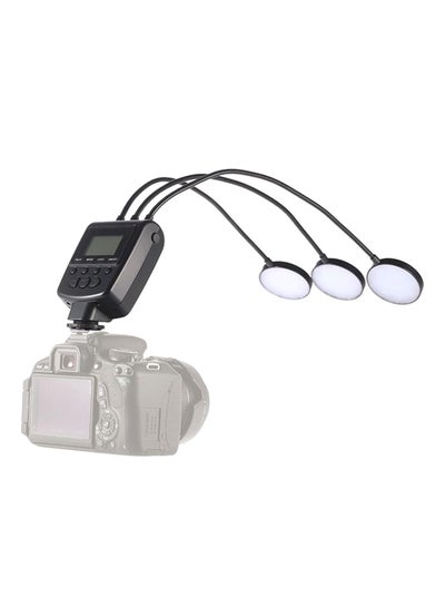 Buy LED Macro Flash Arbitrary Angle Speedlite For DSLR Camera Black in UAE