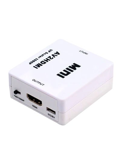 اشتري محول فيديو مركب من Mini AV إلى HDMI أبيض في الامارات