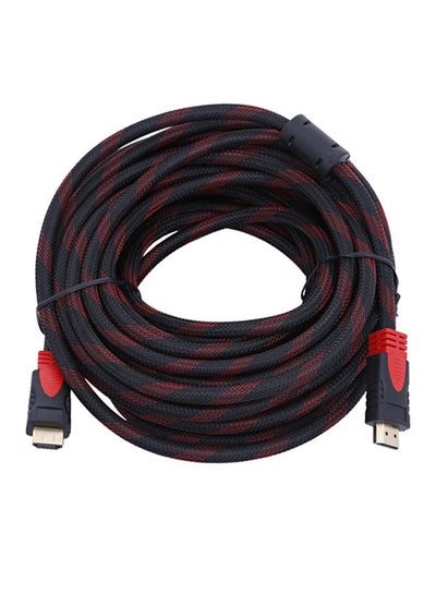 Buy 10 Meter HDMI Nylon Cable Male to Male black in UAE