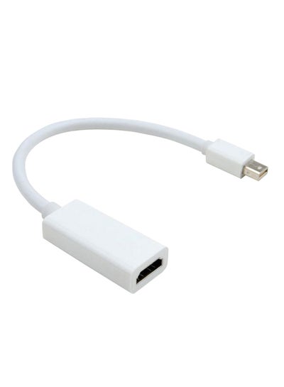 Buy Thunderbolt Mini Displayport DP To HDMI Adapter For Apple MacBook Pro Air iMAC White in UAE