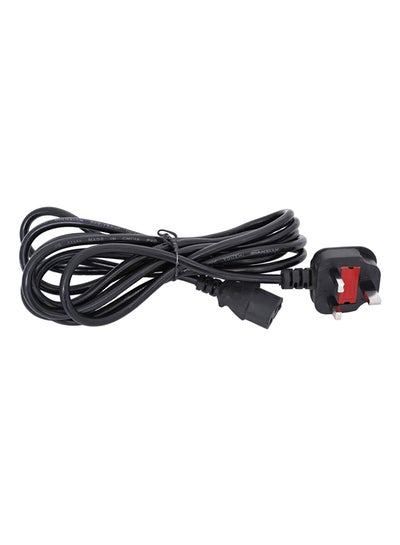 Buy 3 Pin Desktop Power Cable with Fuse black in UAE