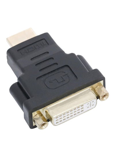 Buy HDMI Male to DVI 24+5 Female Connector black in UAE