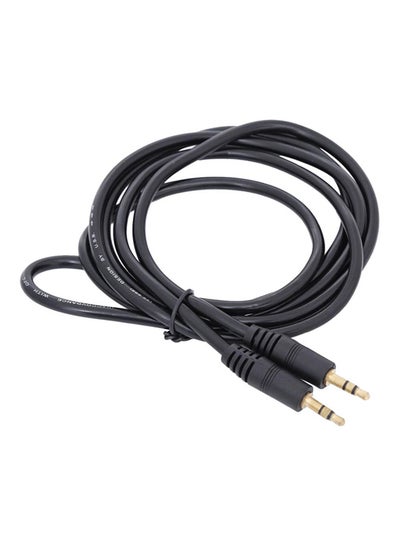 Buy 1.5m Aux Cable 3.5mm Male to Male black in Egypt