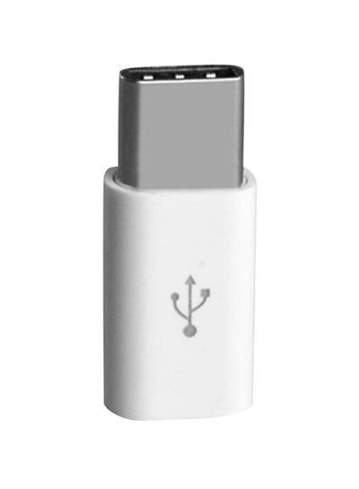 اشتري كابل من نوع Type-C من منفذ USB 3.1 ذكر إلى Micro USB أنثى أبيض في السعودية