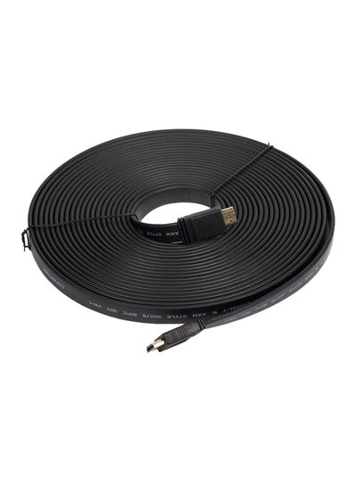 Buy HDMI To HDMI 1080P Flat Cable Black in Egypt