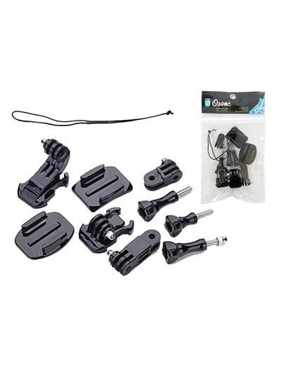 Buy 9-Piece Camera Mounts For GoPro Set Black in UAE