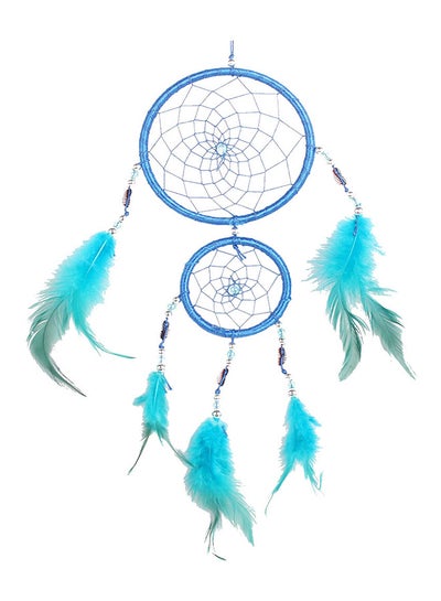 Buy Handmade Beaded Dream Catcher Blue/Grey in UAE