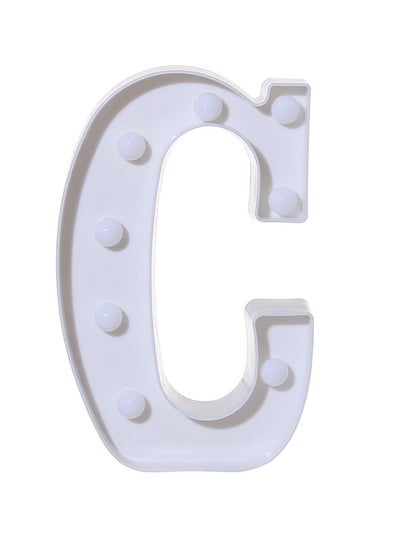 Buy C Alphabet LED Letter Light White in UAE