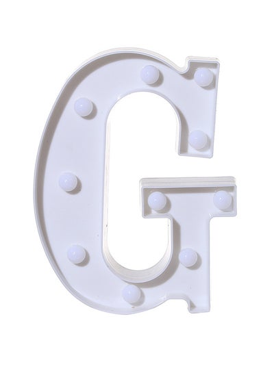 Buy G Alphabet LED Letter Light White 22 x 18cm in Egypt