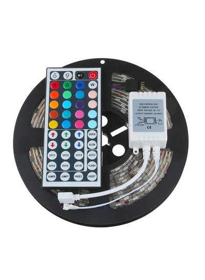 Buy 300 LEDs Waterproof Flexible Strip With 44 Key Ir Remote Multicolour 5meter in UAE