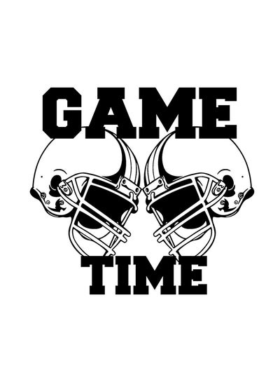 Buy Helmet Game Time Wall Decoration Sticker Black 62 x 57cm in Saudi Arabia