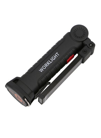 Buy COB LED Magnetic Hand Torch Black 15x5x5cm in Saudi Arabia