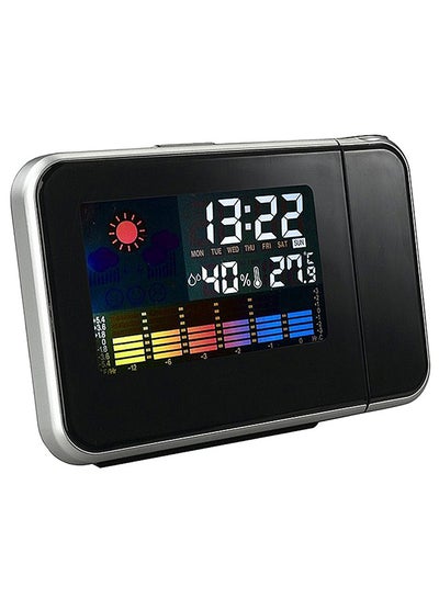 Buy LCD Digital Alarm Clock Black/Silver in UAE