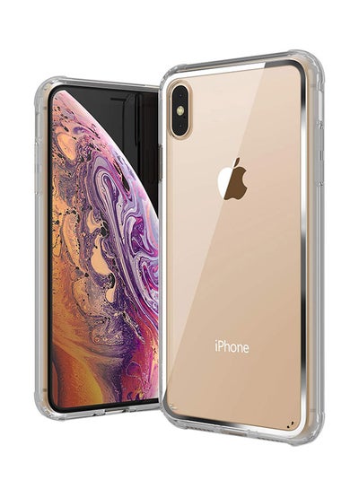 Buy Crystal Chrome Case Cover For Apple iPhone XS/Apple iPhone X Clear in UAE