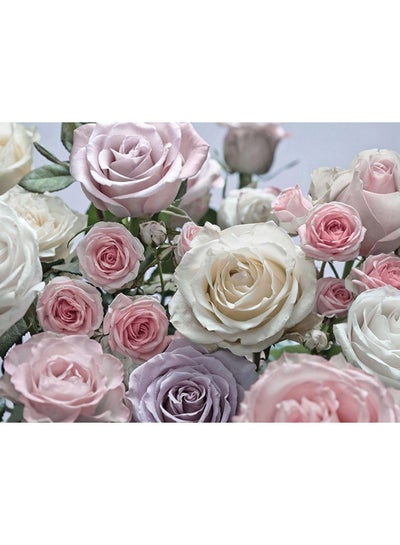 Buy 3D View Of Roses Wallpaper Multicolour 3X3.10meter in Saudi Arabia