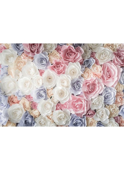 Buy 3D Variety Of Roses Wallpaper Multicolour 3X3meter in Saudi Arabia