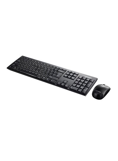 Buy Wireless Combo Keyboard And Mouse Black in UAE