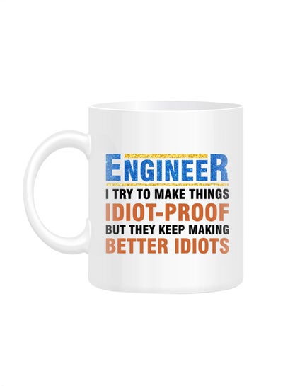 Buy Engineer Quote Printed Mug White in UAE