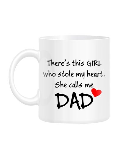 Buy The Girl Who Stole My Heart, Dad Printed Mug White in UAE