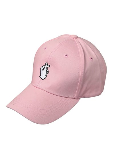 Buy Embroidery Cap Pink in Saudi Arabia