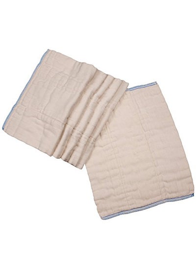 Buy 6-Piece Prefolds Unbleached Cloth Diapers in Saudi Arabia