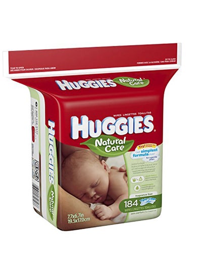 Buy Refill Pack Natural Care Baby Wipes, 184 Count in Saudi Arabia