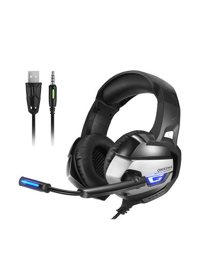 Buy K5 Over-Ear Gaming Wired Headset With Microphone For PS4/PS5/XOne/XSeries/NSwitch/PC in UAE