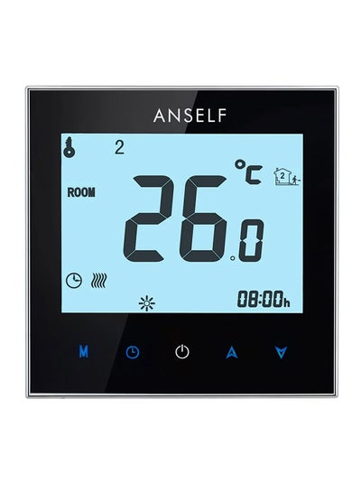 Buy Electric Heating Programmable Thermostat Black in UAE