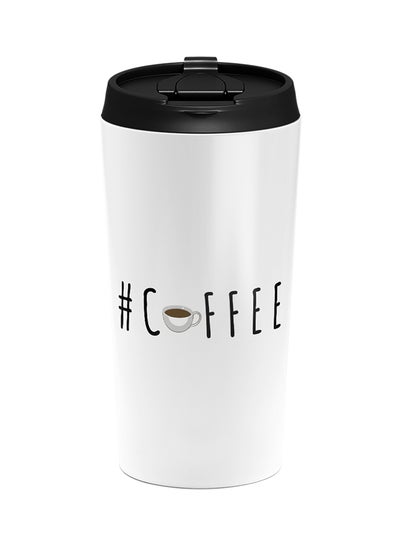 اشتري Stainless Steel Hashtag Coffee Break Tumbler White 15centimeter في الامارات