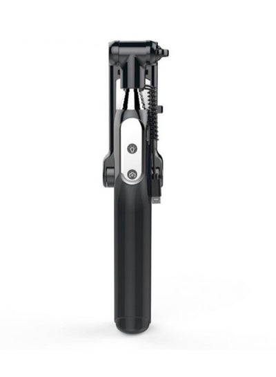 Buy Monopod Selfie Stick With Wireless Bluetooth Fill Light Black in UAE