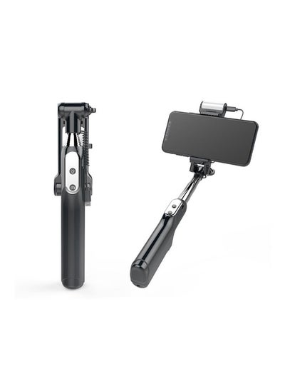 Buy Led Fill Light Selfie Stick With Rear Mirror And Bluetooth Black in Saudi Arabia