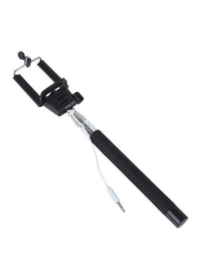 Buy Built In Wired Selfie Stick Black in UAE