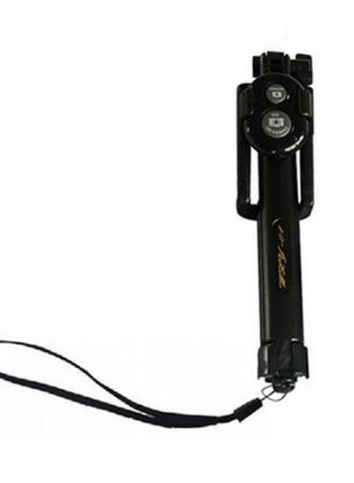 Buy Selfie Stick Monopod With Bluetooth Remote Black in UAE