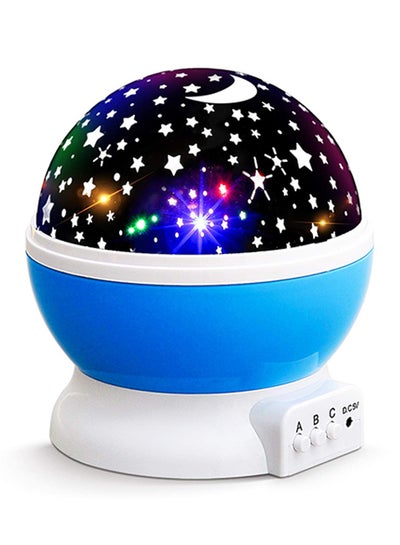 Buy Starry Night Light Rotating Moon Stars Projector Multicolour 5.6 x 5.2 x 5.1inch in Egypt