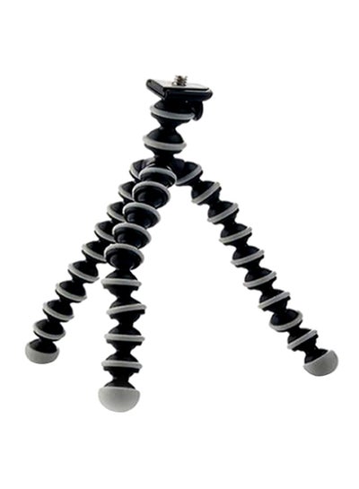 Buy Mini Tripod Bracket Portable Foldable Flexible Mobile Phone Holder Camera Smart Black in UAE