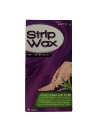 Buy 20-Piece Ready-To-Use Wax Strips in UAE