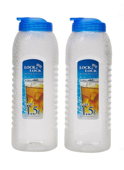 Buy Sipper Water Bottle Clear 1.5 + 1.5Liters in UAE