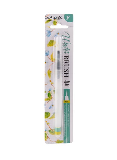 Buy Water Brush Fine Tip Pen White in UAE