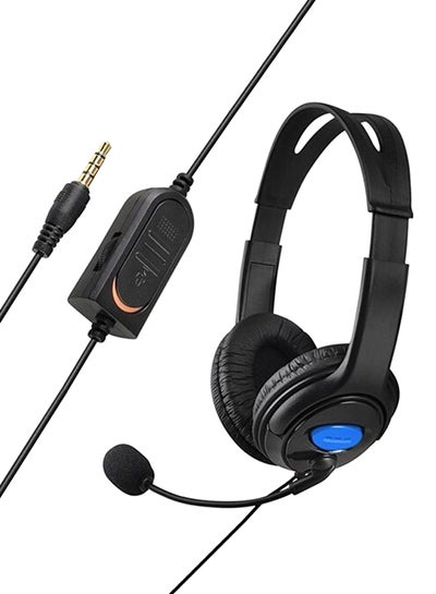 Buy Over-Ear Gaming Wired Headphones With Mic For PlayStation 4 in Saudi Arabia