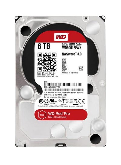 Buy Red Pro NAS Hard Disk Drive - WD6002FFWX-68TZ4N0 6.0 TB in Saudi Arabia