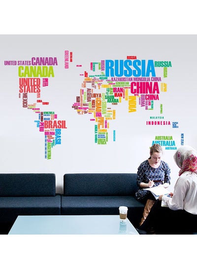 Buy World Map Wall Stickers in Saudi Arabia