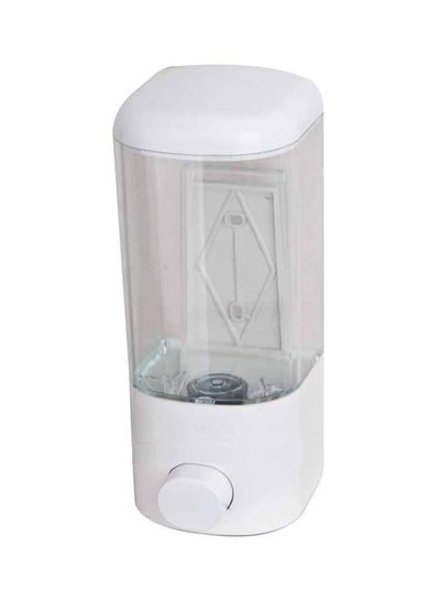 Buy Innovative Wall Mounted Soap Dispenser White/Clear 23 x 7cm in Saudi Arabia