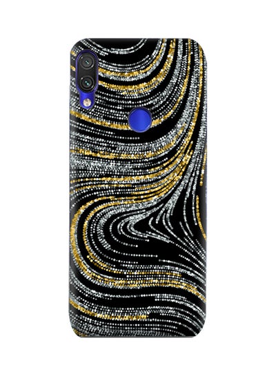 Buy Luxury Swirled Texture Pattern Protective Case Cover For Xiaomi Redmi Note 7 Multicolor in UAE