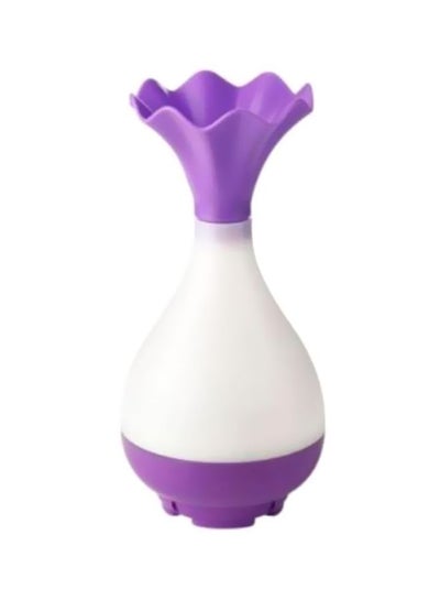 Buy Electric Steam Humidifier 0.1L White/Purple 100ml in UAE