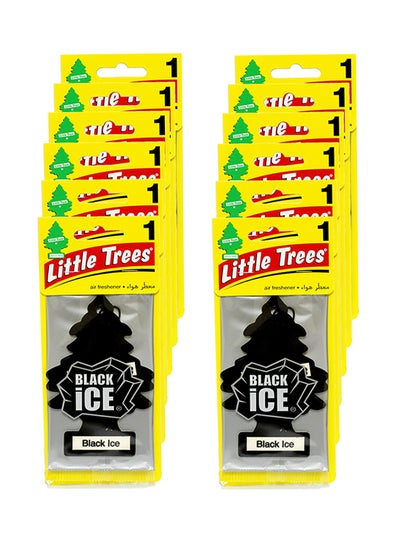 Buy 12-Piece Card Air Freshener - Black Ice in UAE