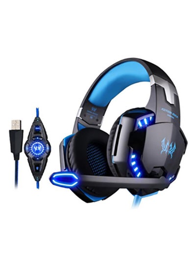 Buy Stereo On-Ear Gaming Wired Headset With Microphone For PS4/PS5/XOne/XSeries/NSwitch/PC in Saudi Arabia