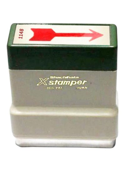 Buy Pre-Inked Arrow Shape Stamp Beige/Black/Red in Saudi Arabia