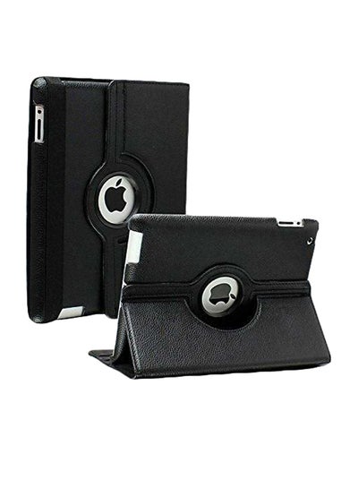 اشتري Rotating Stand Case Cover For Apple iPad 2/3/4 9.7-Inch أسود في الامارات