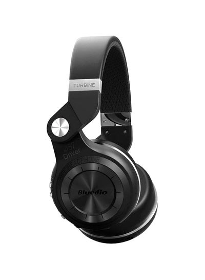 Buy Turbine T2 Plus Over-Ear Bluetooth Headphones With Mic Black in UAE