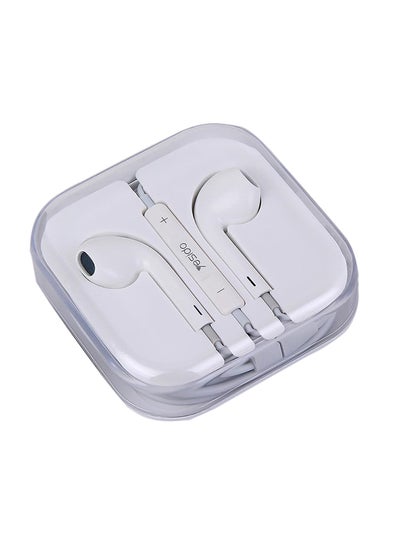 Buy In-Ear Wired Earphones White in Saudi Arabia